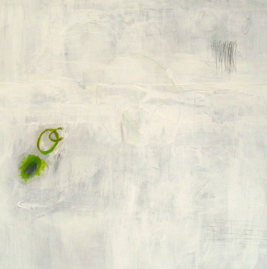 What’s left (2011) acrylic and graphite on board, 16&quot; x 16&quot;